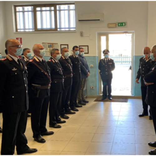 Enna, visita del comandante legione carabinieri “Sicilia”, Generale di Divisione Giovanni Cataldo