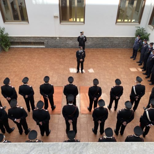ENNA.Saluto del nuovo comandante della legione carabinieri, generale dei carabinieri Rosario Castello