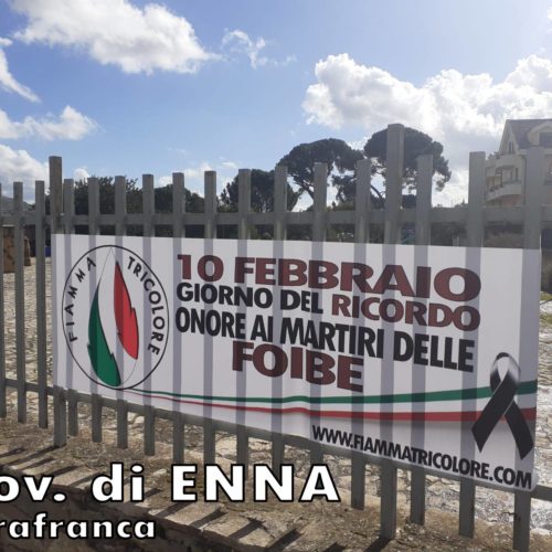 Il Movimento Sociale Fiamma Tricolore onora i Martiri delle Foibe.