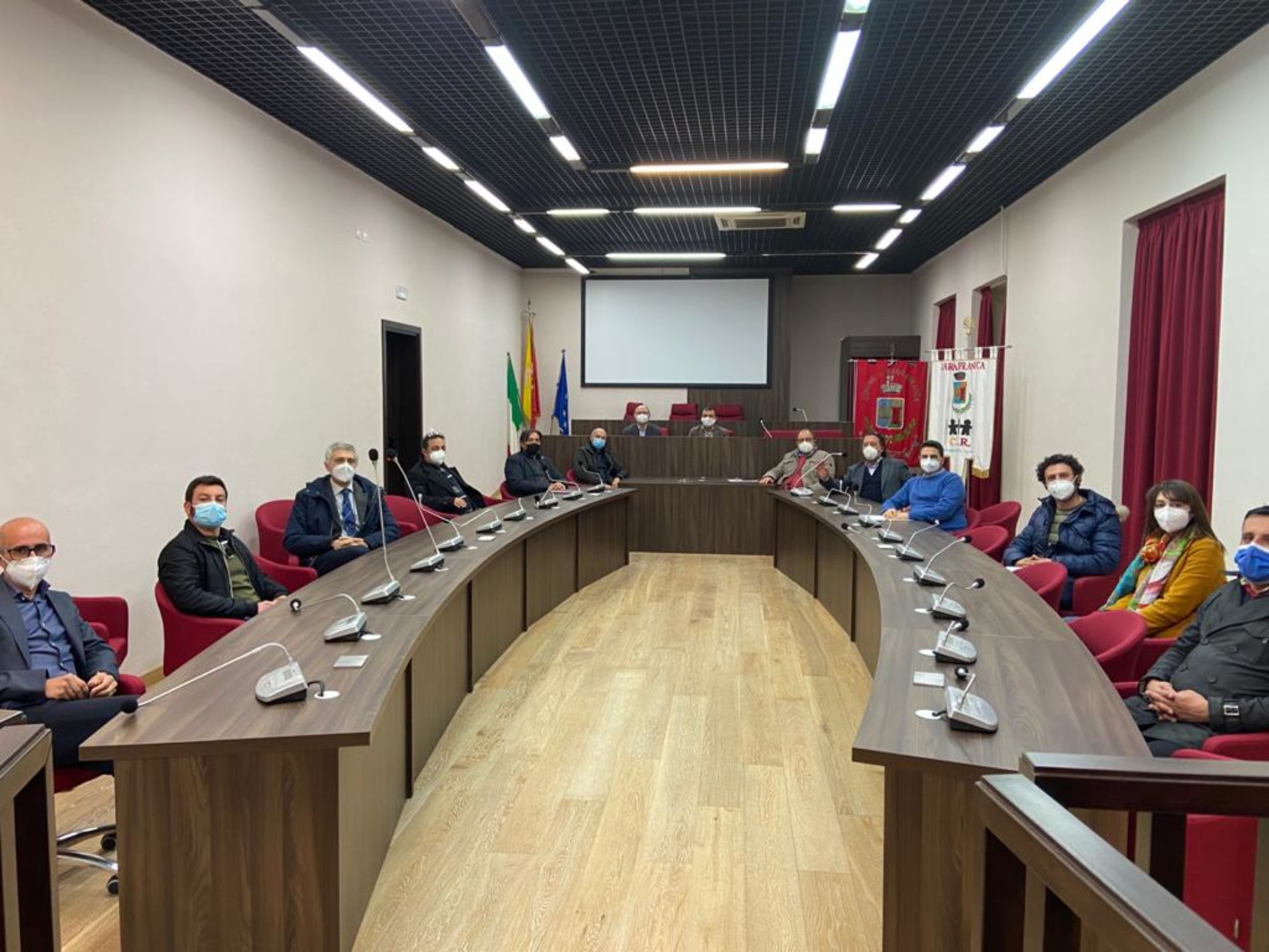 BARRAFRANCA. Il sindaco Fabio Accardi  Incontra i tecnici del Comune di Barrafranca. Tema dell’incontro il Superbonus 110 %.