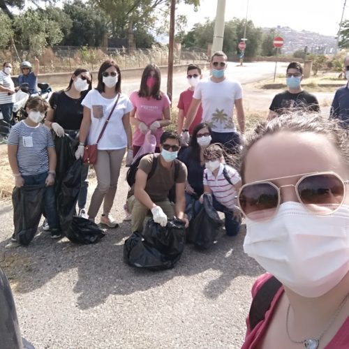 PIETRAPERZIA. Intervento di pulizia lungo il percorso per il Santuario Madonna della Cava.