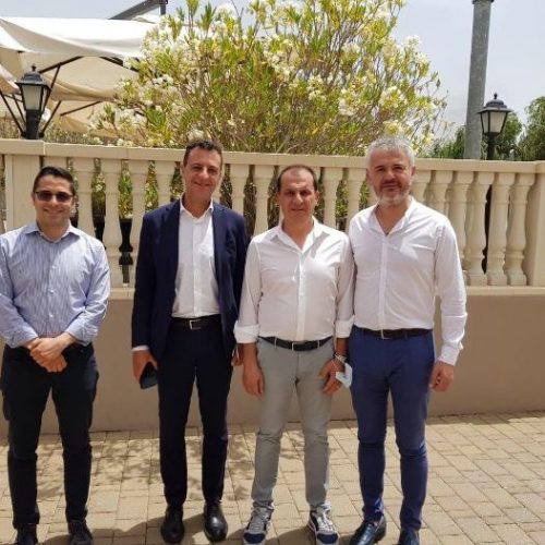 PIETRAPERZIA. Il consigliere comunale di Lega Sicilia Vincenzo Milazzo incontra alcuni esponenti del suo partito.