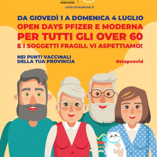 ASP Enna. Covid, tornano gli “Open days” con Pfizer e Moderna per fragili e over 60.