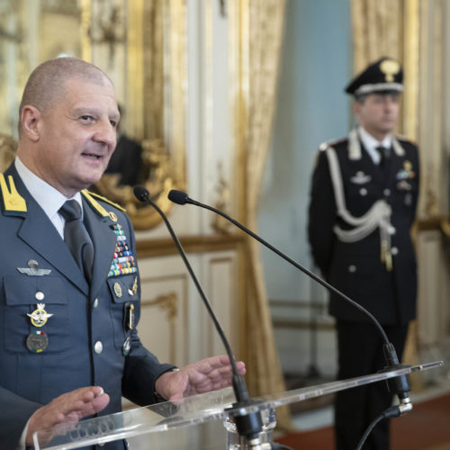 ROMA. Dichiarazione del comandante generale della Guardia di Finanza Generale di  Corpo di Armata Giuseppe Zafarana.