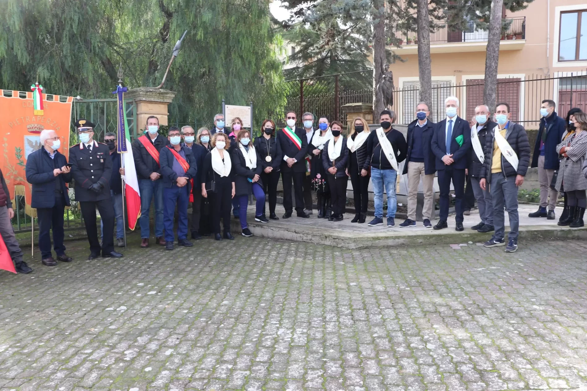 PIETRAPERZIA. Intensa emozione alla cerimonia per la cittadinanza onoraria al Milite Ignoto.