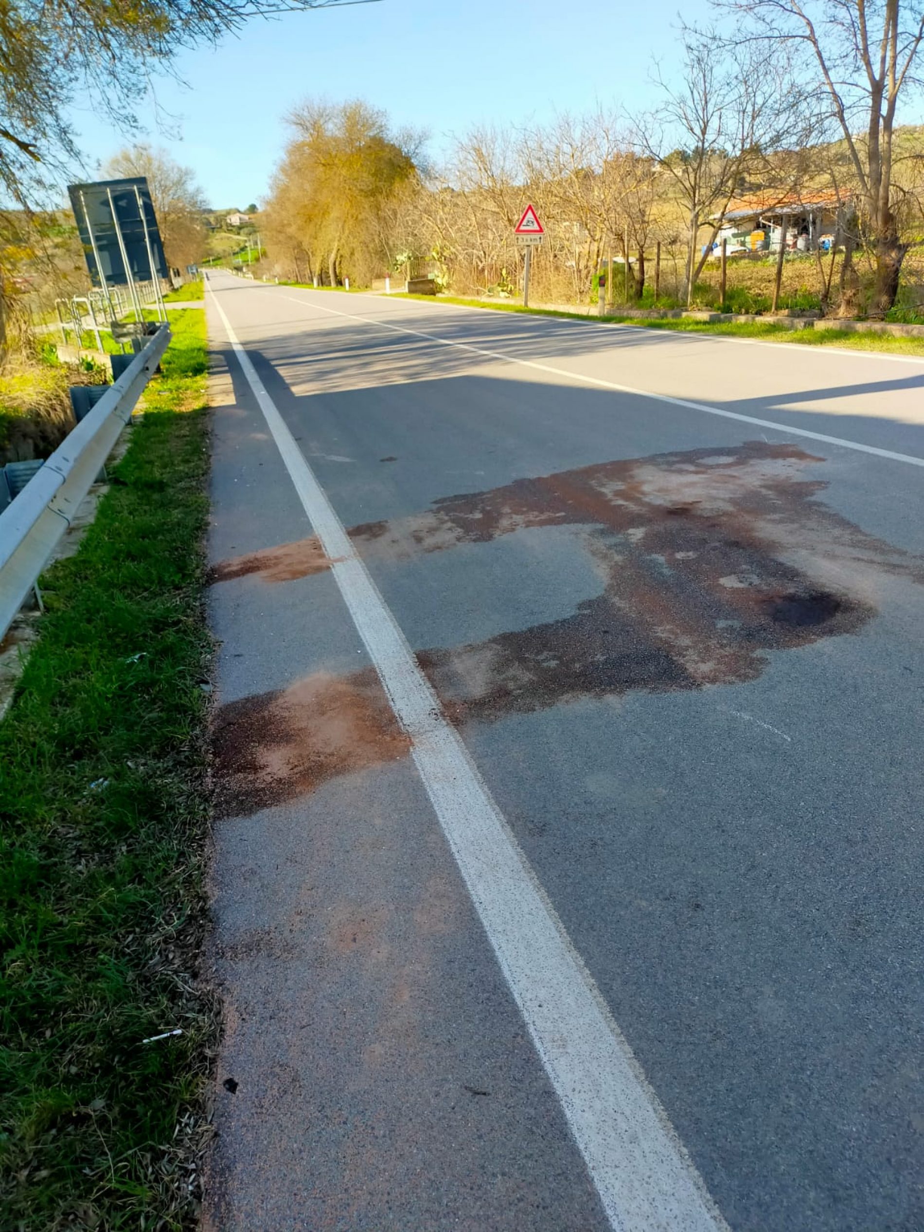 PIETRAPERZIA. Incidente stradale sulla statale 560 Pietraperzia Marcatobianco Capodarso