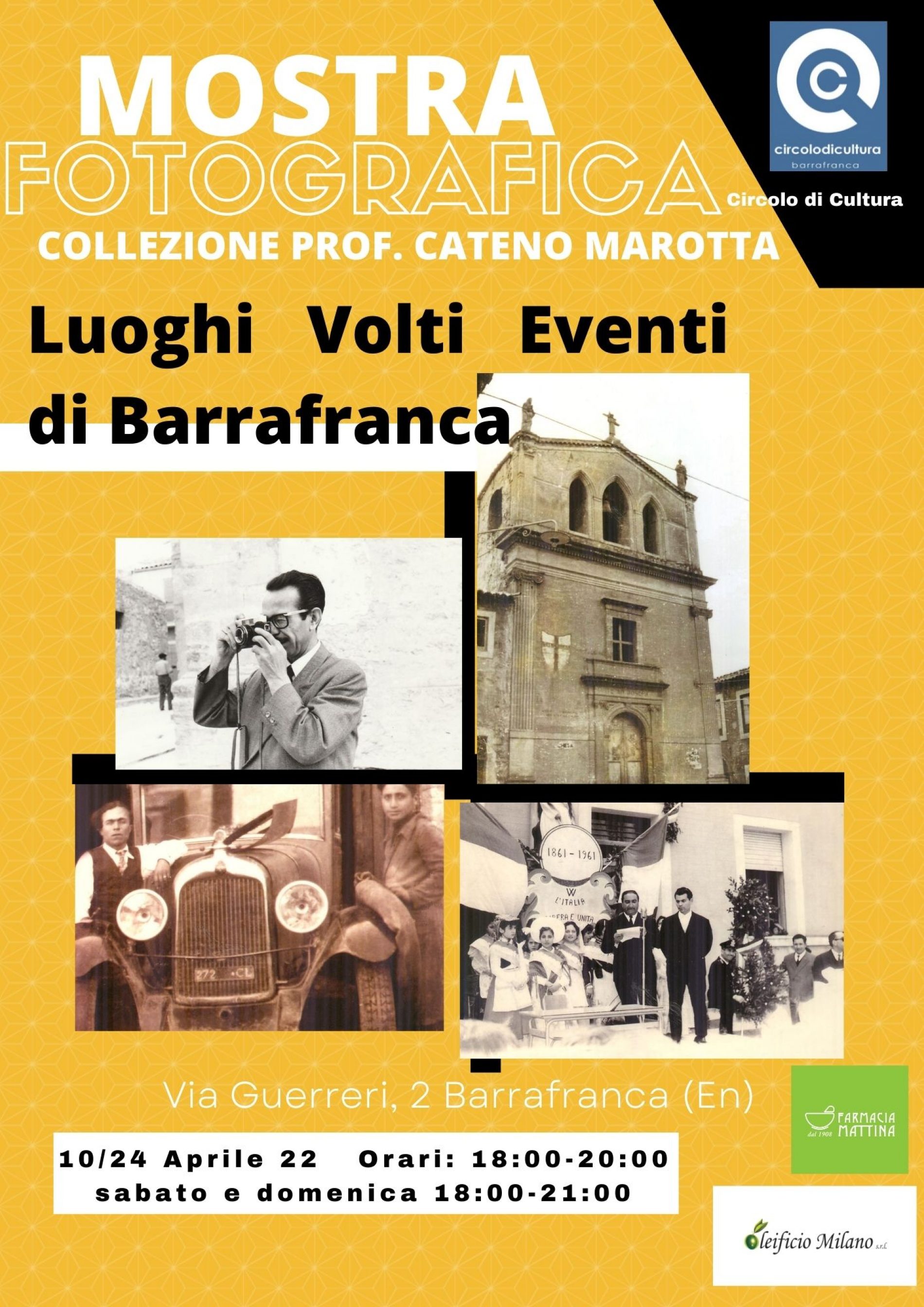 Barrafranca. Le foto del prof. Cateno Marotta in mostra dal 10 aprile.