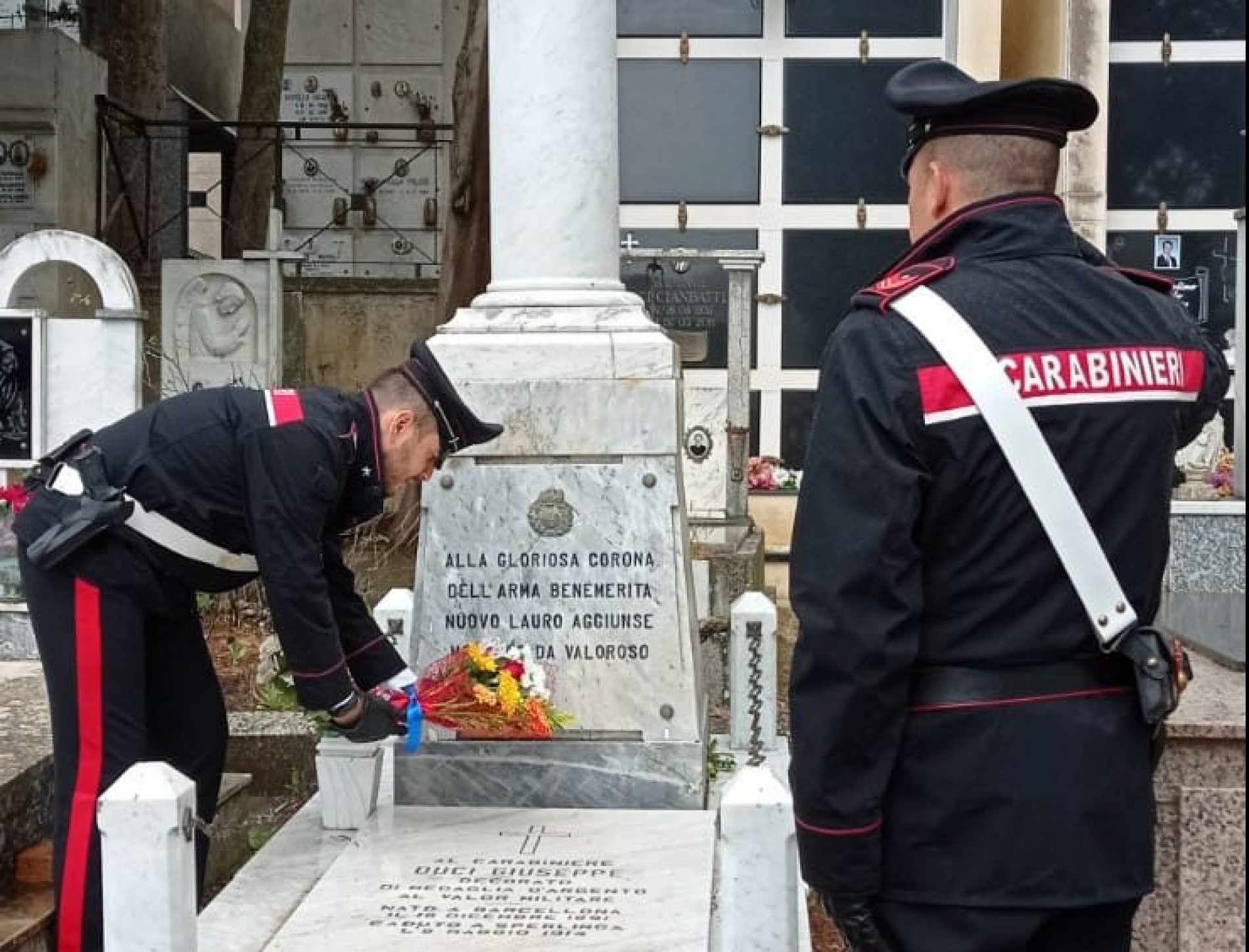 Commemorato a Sperlinga il Carabiniere MAVM Giuseppe DUCI