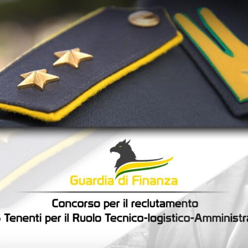 GUARDIA DI FINANZA. Concorso, per titoli ed esami, per il reclutamento di 15 tenenti in servizio permanente effettivo del ruolo tecnico-logistico-amministrativo del Corpo.