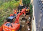 I lavori in corso a valle di via Roma 2