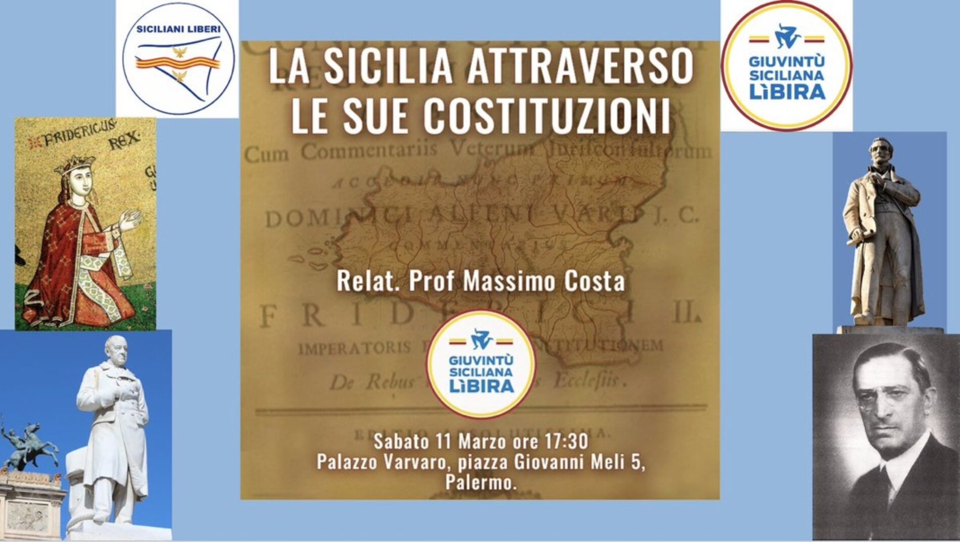 Al via la seconda edizione della Scuola politica di Siciliani Liberi