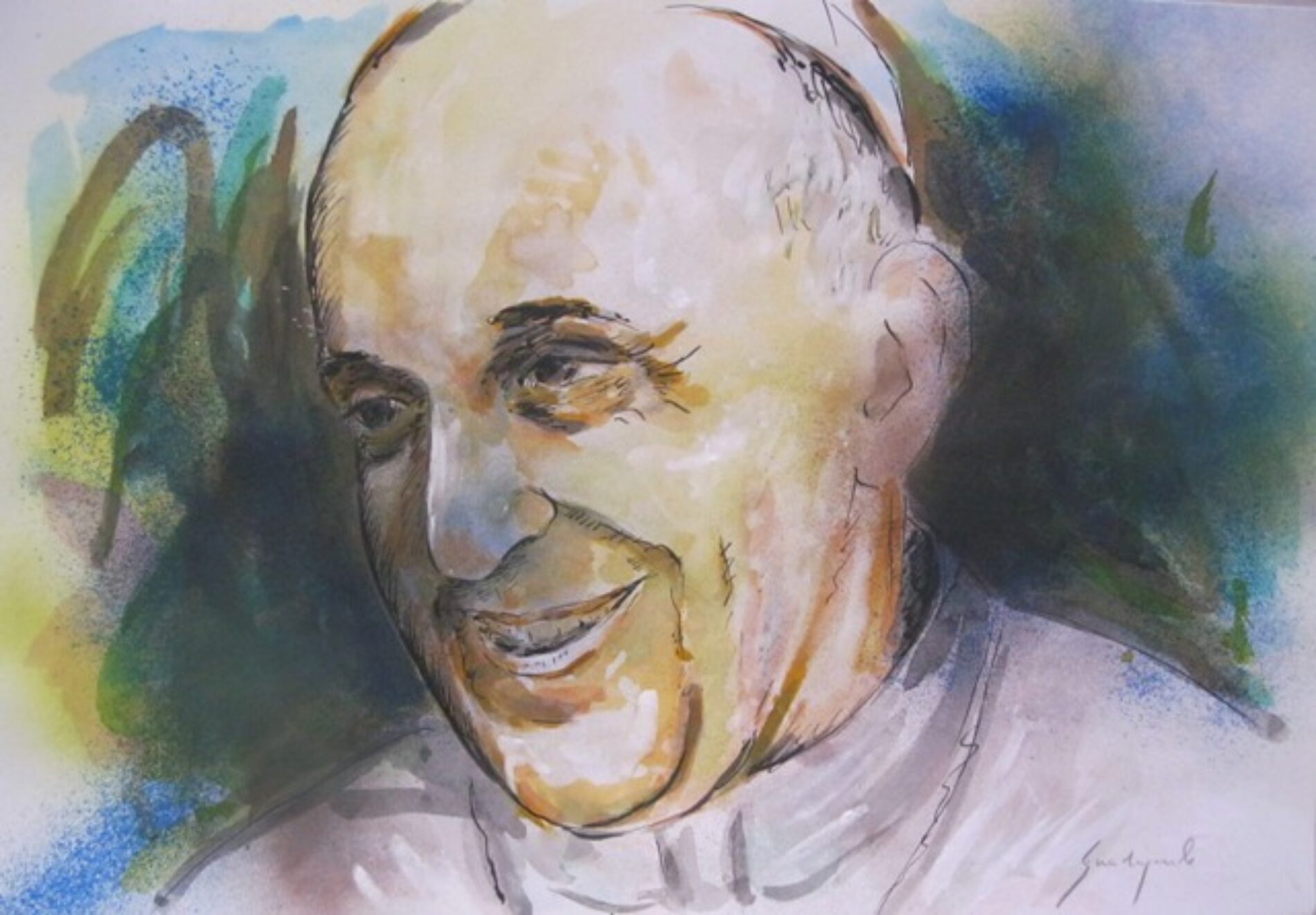 Il pittore Francesco Guadagnuolo in dieci ritratti, uno per ogni anno, ricorda il Pontificato di Papa Francesco