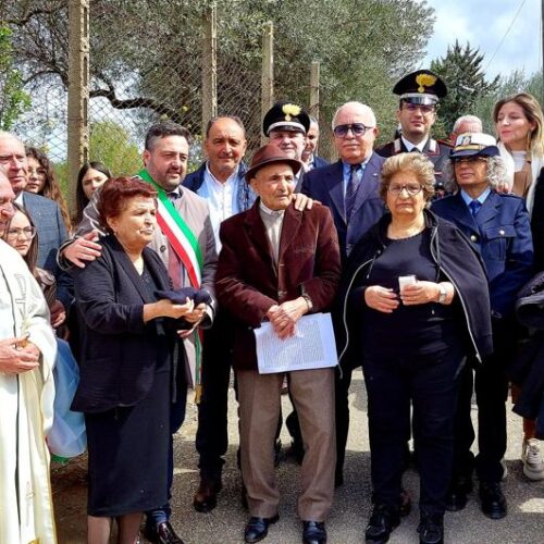 BARRAFRANCA. Intitolazione via al soldato Gaetano Bonfirraro.
