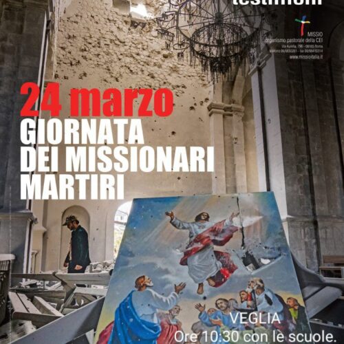 BARRAFRANCA. Partecipazione 31ª edizione della Giornata dei missionari martiri giorno 24.03.2023, classi PRIME Scuola Secondaria di primo Grado VERGA- dell’I.C.Europa- Barrafranca.
