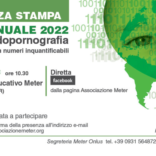 Ass. Meter. Conferenza Stampa Report Annuale 2022: Pedofilia e pedopornografia, martedì 28 marzo 2023 ore 10.30