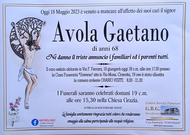 Avola gaetano 68