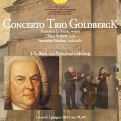 PIETRAPERZIA. Concerto Trio Goldberg giovedì 1 giugno 2023 alle ore 18,30 nella Chiesa Sant’Elia.