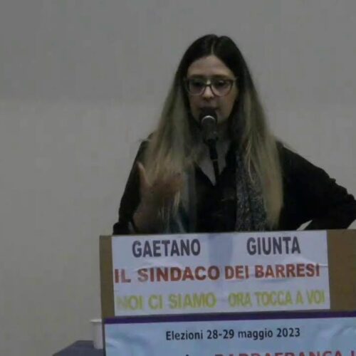 Barrafranca. Elezioni comunali 2023. Comizio di “Ricostruire Barrafranca”, Gaetano Giunta sindaco.