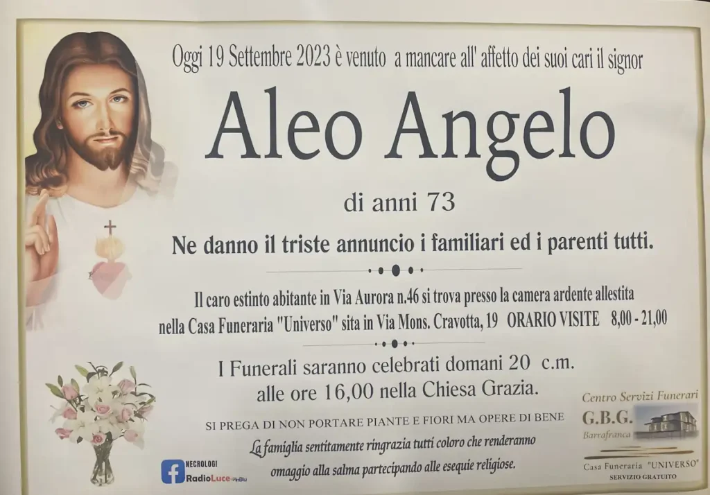 aleo angelo anni 73