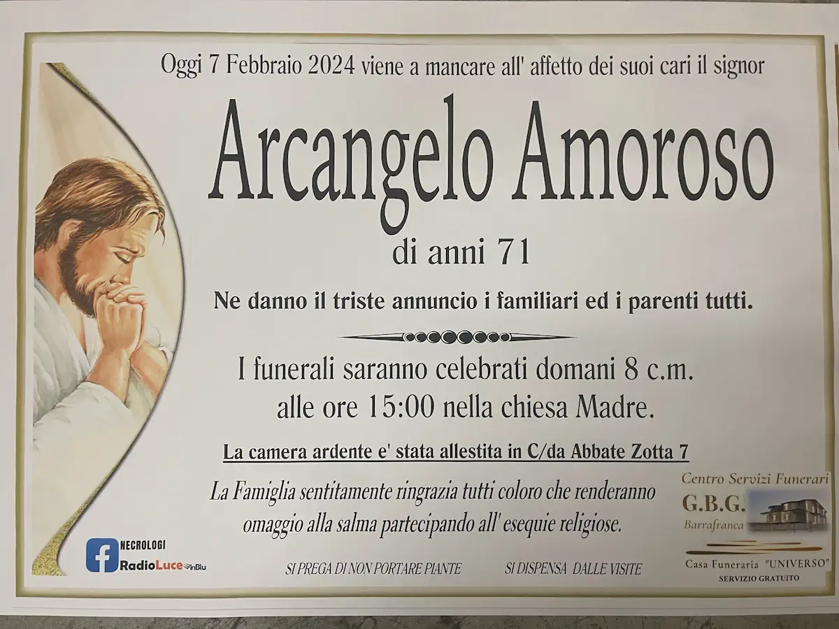 arcangelo amoroso 71 anni