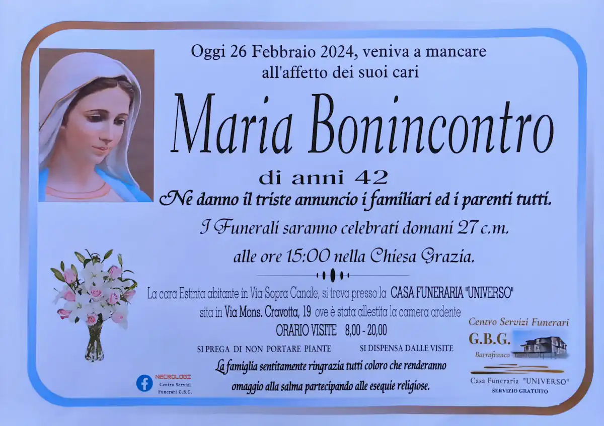 maria bonincontro di anni 42