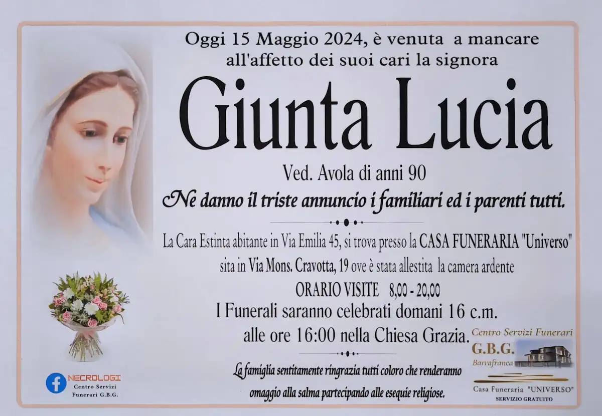 giunta lucia 90