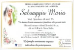 Salvaggio Maria ved. Specioso di anni 75