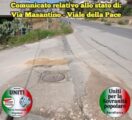 BARRAFRANCA. Cs del gruppo”Uniti per la Sovranità Popolare” sulla Via Masantino