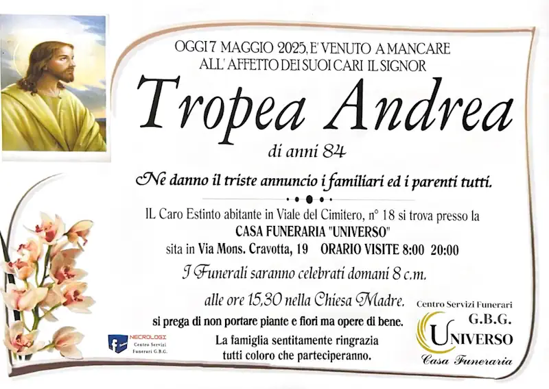 tropea andrea di anni 84