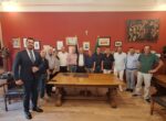 L'onorevole Cracolici in visita al palazzo municipale