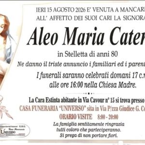 aleo maria catena in stelletta di anni 80