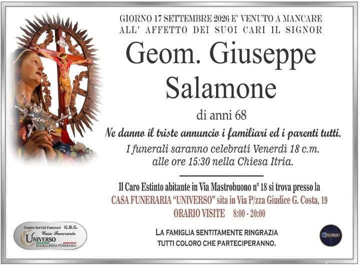 salamone giuseppe di anni 68