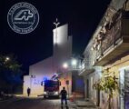 Caduta calcinacci da un cornicione delle palazzine popolari in via Maiella