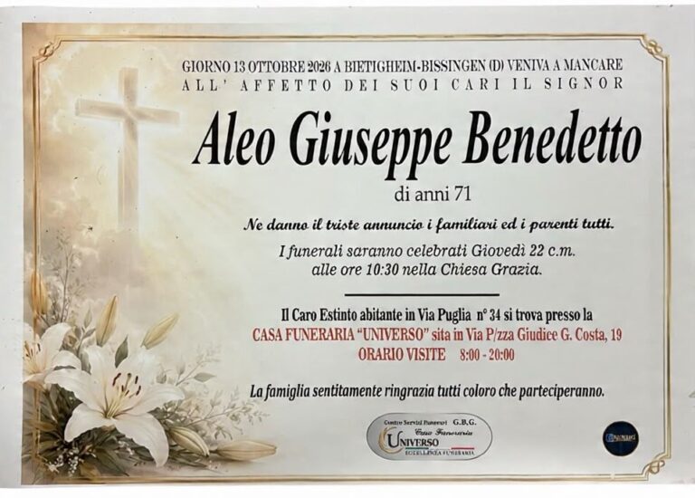 aleo Giuseppe Benedetto